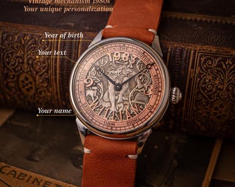 Personalized watches, Vintage watch, Masonic watch, hand made watch, personalized Masonic gift