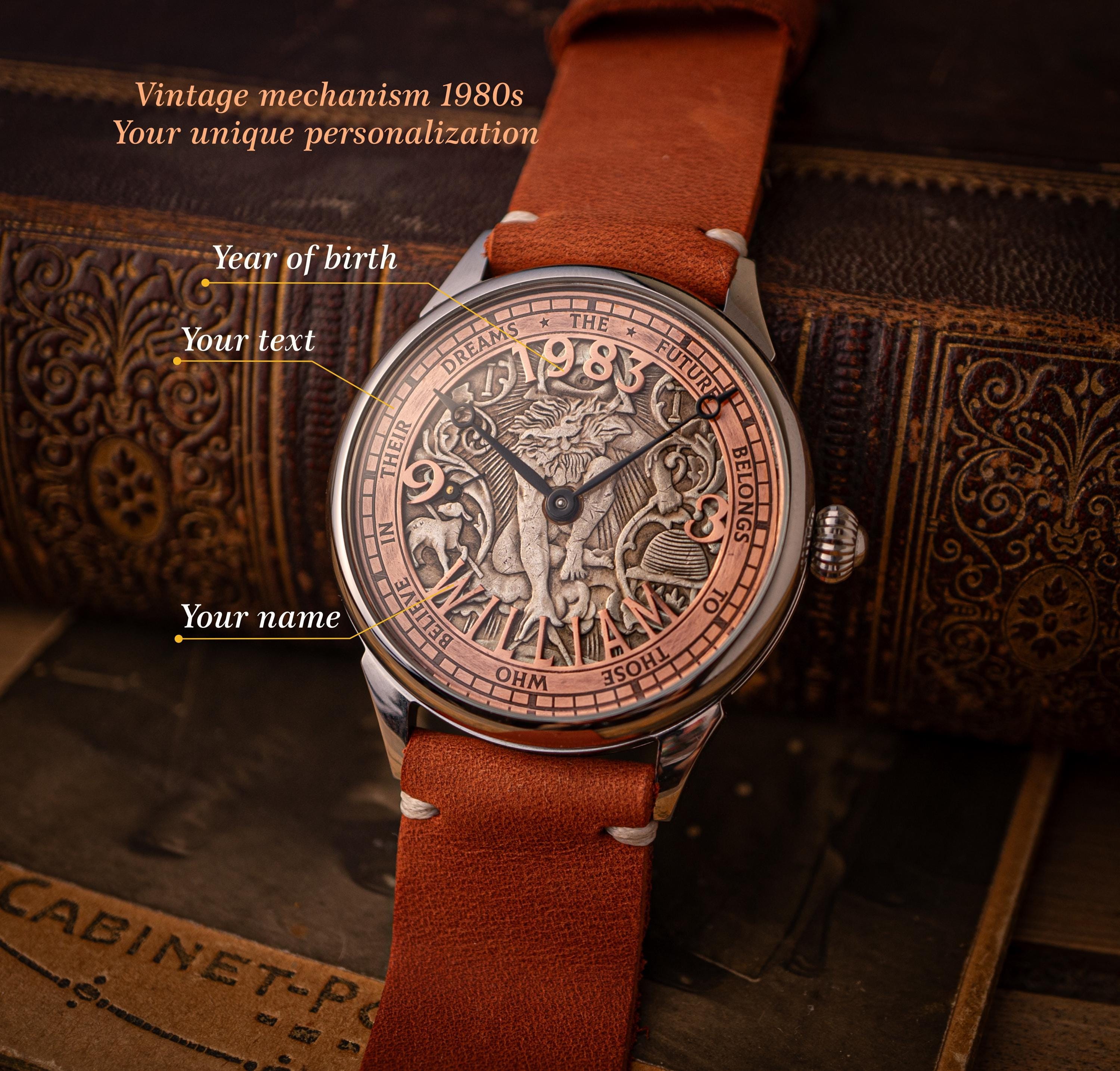 OROLOGIO MASSONICO MASON Orologio da polso Oro & Argento Tono Massonico