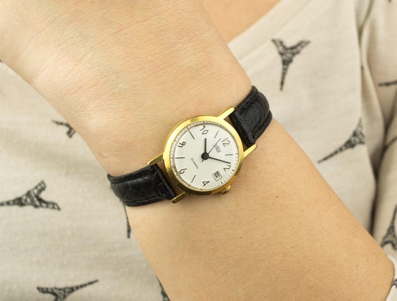 Gilded vintage watch, Vintage watch. Soviet watch… - image 5