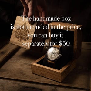 Reloj masónico personalizado, reloj esqueleto hecho a mano con esfera de esmalte frío. Regalo único para hombres. Reloj simbólico de latón con detalles grabados. imagen 8