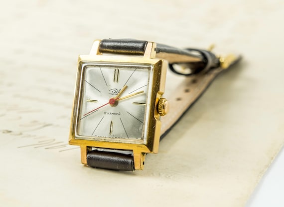 Gilded vintage watch, Vintage watch. Soviet watch… - image 2
