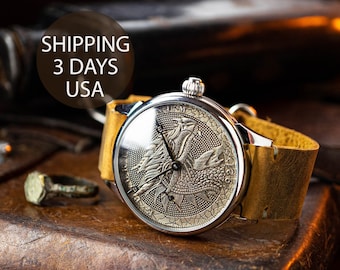 Fossil big tic dragon watch cheap