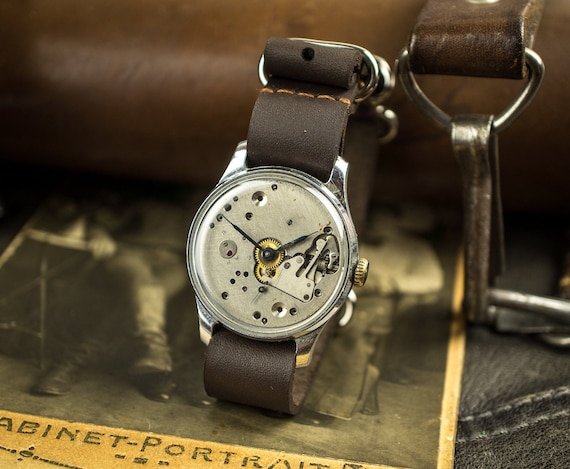 Skeleton Watch, Steampunk, Mechanical watch, Men's