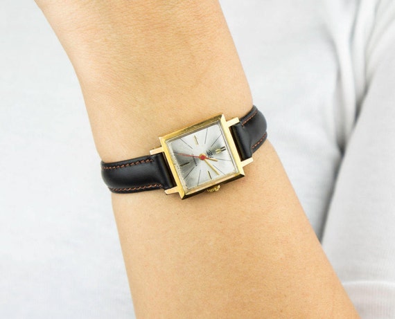 Gilded vintage watch, Vintage watch. Soviet watch… - image 1