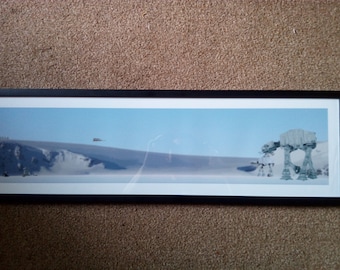 Star Wars, Rebel and Imperial Forces Battle, Hoth Planet, Print, Small