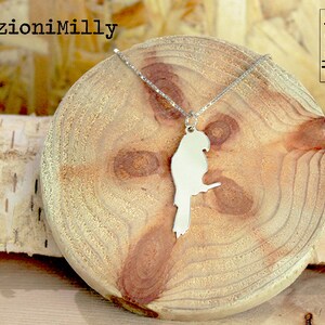 Orecchini a forma di pappagallo in argento sterling - Gioielli