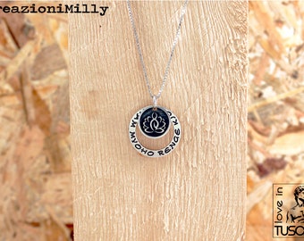 Soga Gakkai sterling silver pendant