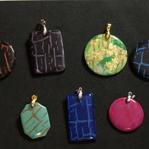 Polymer Clay Jewelry - Handmade Jewelry - Polymer Clay Charms- Polymer Clay Pendant Necklace - Clay Charm Necklace