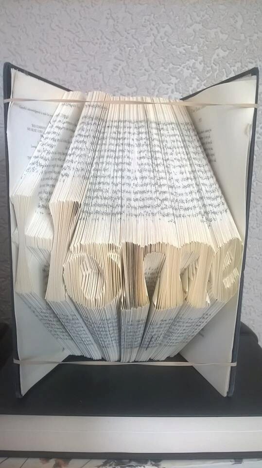 Genie Alphabet Book Folding Patternbookfolding Easy Booking Etsy