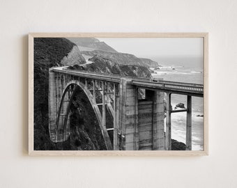 Big Sur Bridge Photography, Gallery-Quality Bixby Bridge Bridge Print, Ocean Photography, Unframed Wall Art, Made To Order