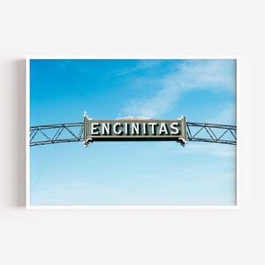 Encinitas Sign Wall Art, Beach Print, Gallery-Quality Encinitas Decor, Beach Sign, Encinitas California, Street Sign Print, Beach Sign Art