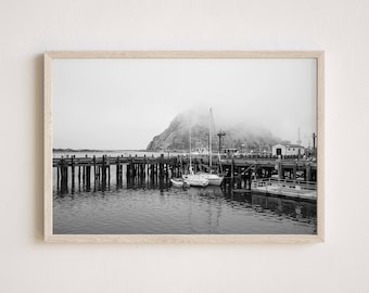 Morro Bay Harbor Photography, Gallery-Quality Morro Bay Print, Ocean Landscape Photography, Unframed Wall Art, Made To Order