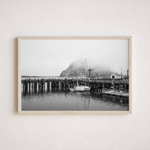 Morro Bay Harbor Photography, Gallery-Quality Morro Bay Print, Ocean Landscape Photography, Unframed Wall Art, Made To Order
