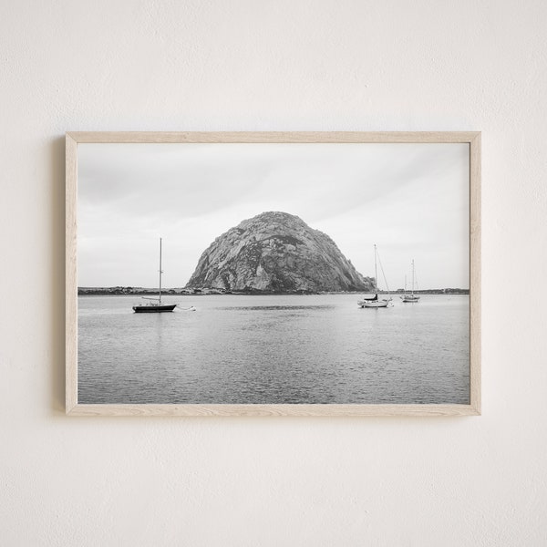 Morro Bay Photography, Gallery-Quality Morro Rock Print, Ocean Landscape Photography, Unframed Wall Art, Made To Order