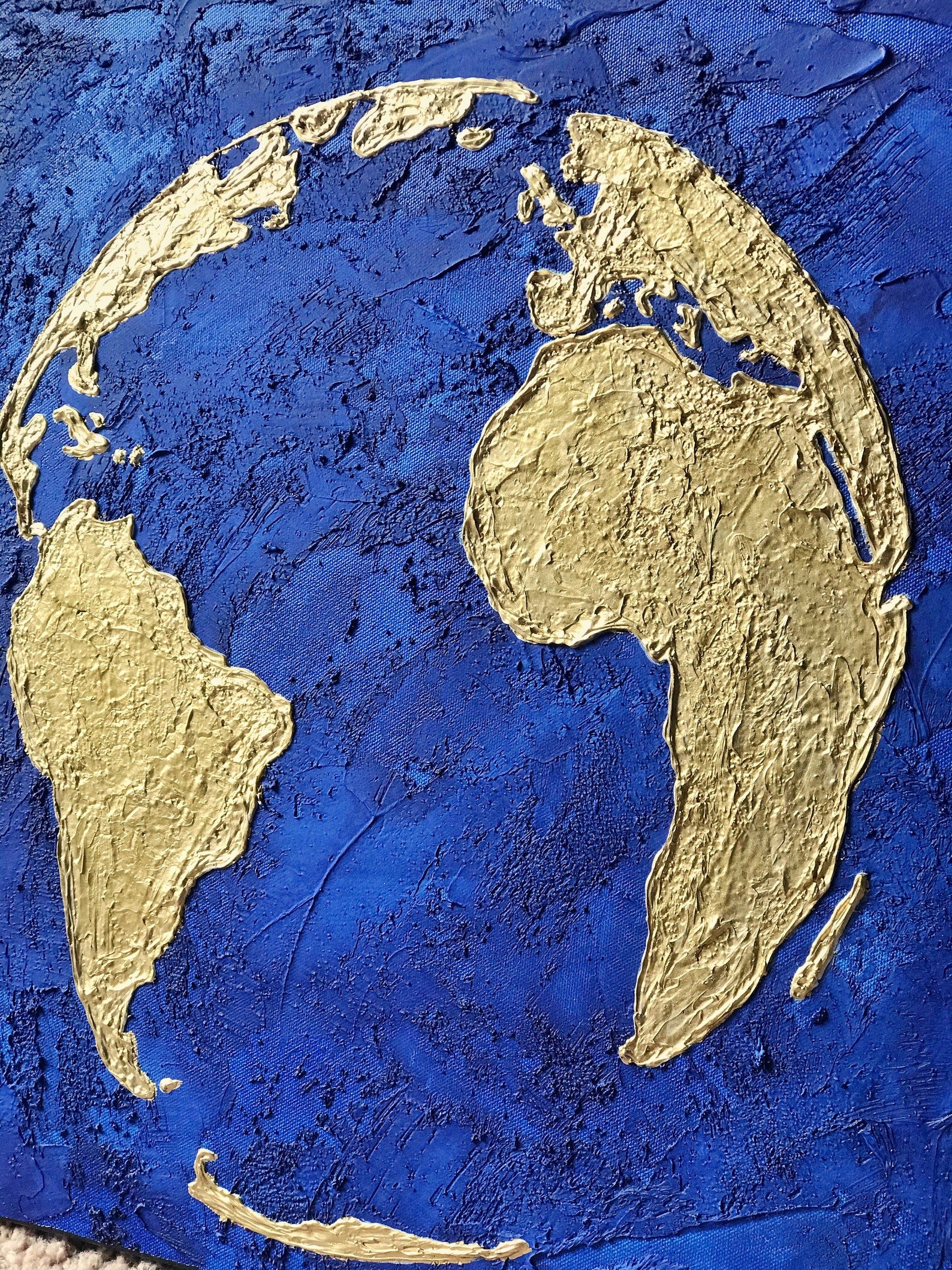 World Map Canvas Art on Canvas Modern Art Map of the World Etsy