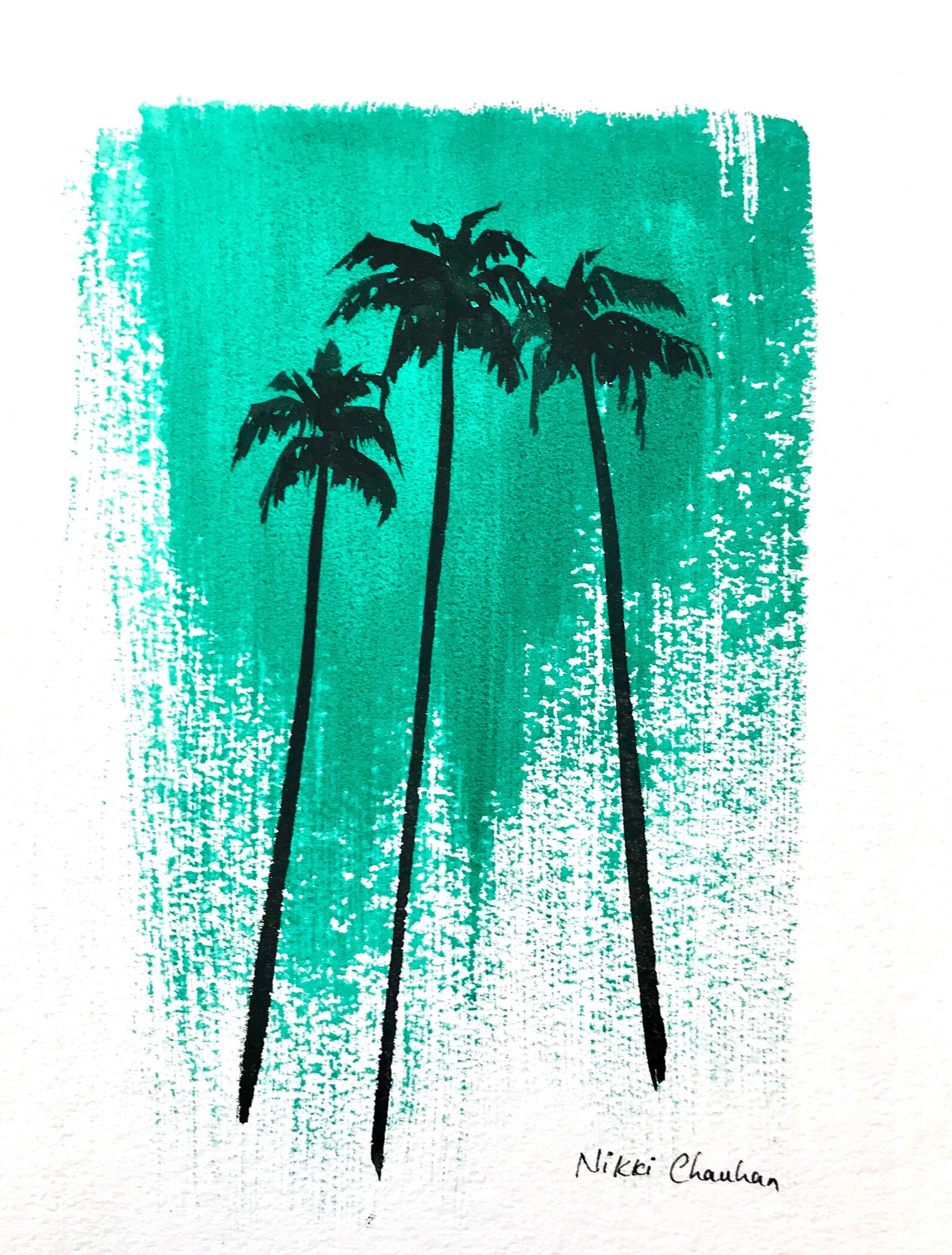 Summer Print Palm Art Tropical Art Palm Tree Print Summer Etsy