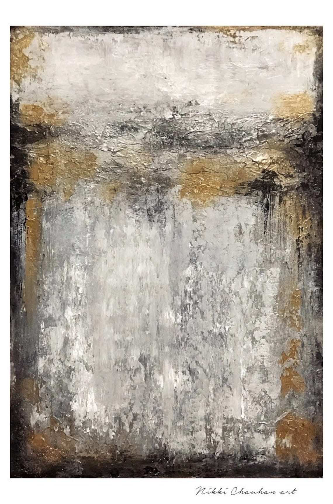 Modern Industrial Wall Art Original Abstract Painting on Etsy