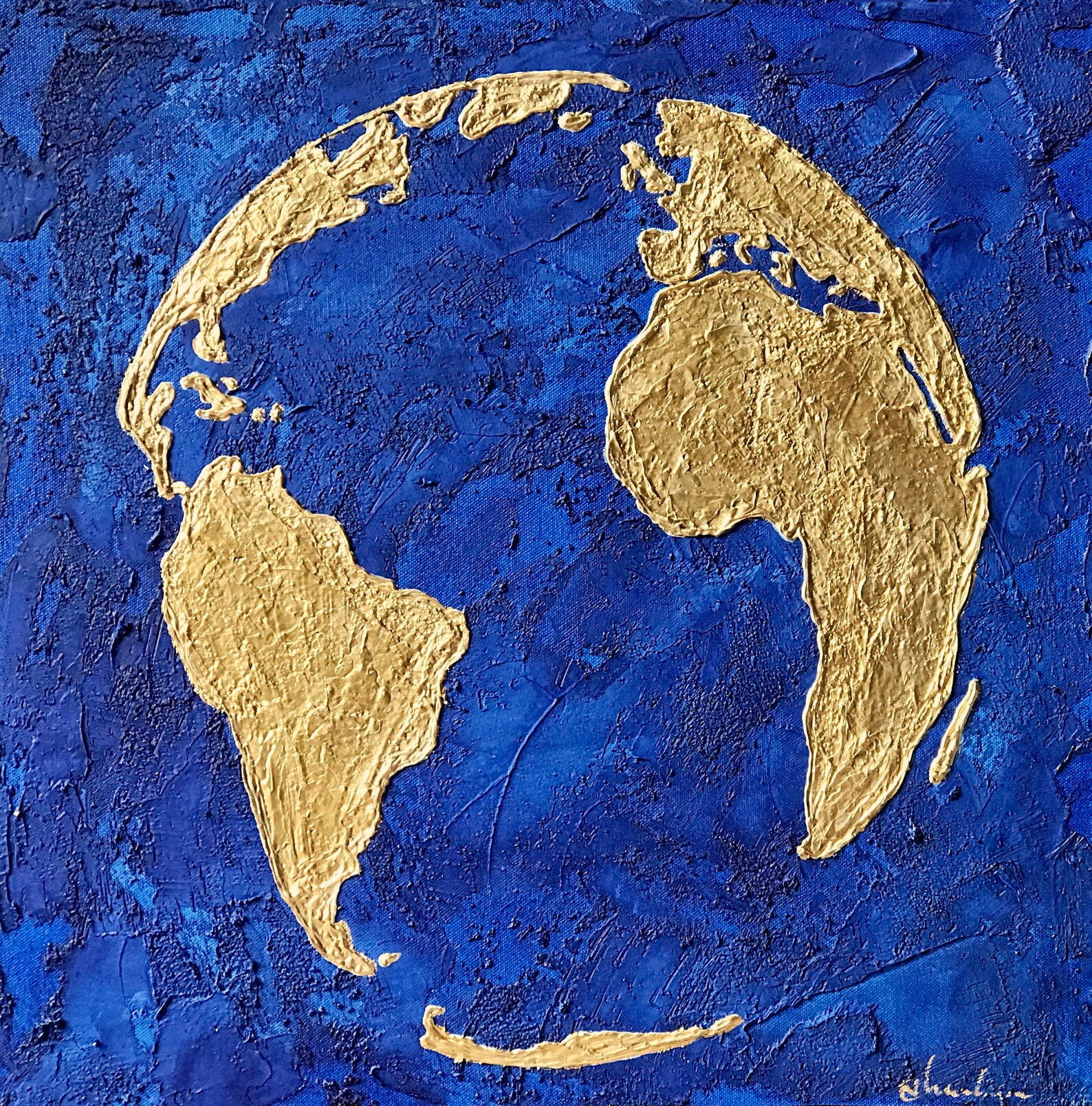 World Map Canvas Art on Canvas Modern Art Map of the World Etsy