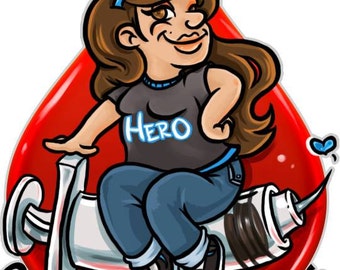 Diabetic Hero Sticker, Diabetes sticker, Diabetes Awareness sticker