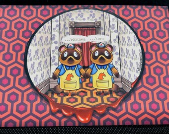 The Shining Timmy and Tommy 4x6 Soft Touch Art Postcard Mini Prints
