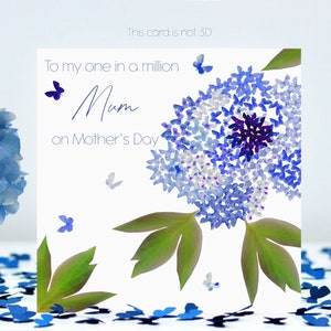 Un papillon sur un million pour la fête des mères avec pivoine bleue