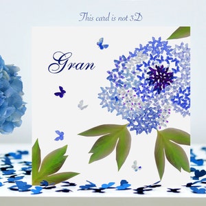 Carte Papillon de grand anniversaire et pivoines