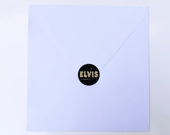 Elvis Stickers for envelopes or anywhere , 25 Stickers