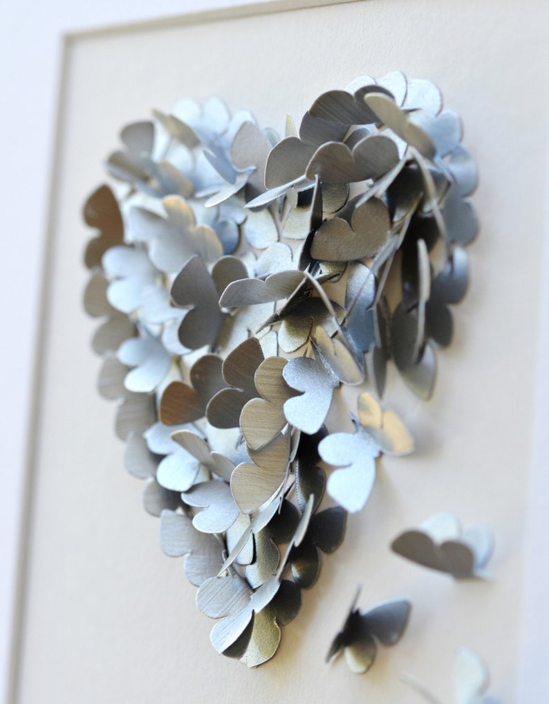 Silver Wedding Anniversary Wall Art Personalised Silver Etsy UK