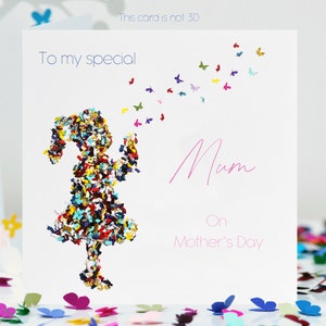Baci di farfalla per la festa della mamma alla mia mamma speciale Biglietto di farfalle