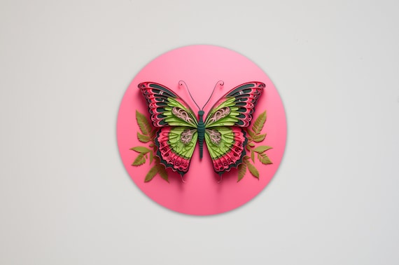 60th Birthday Butterfly Heart Kaleidoscope Butterflies Card, Not