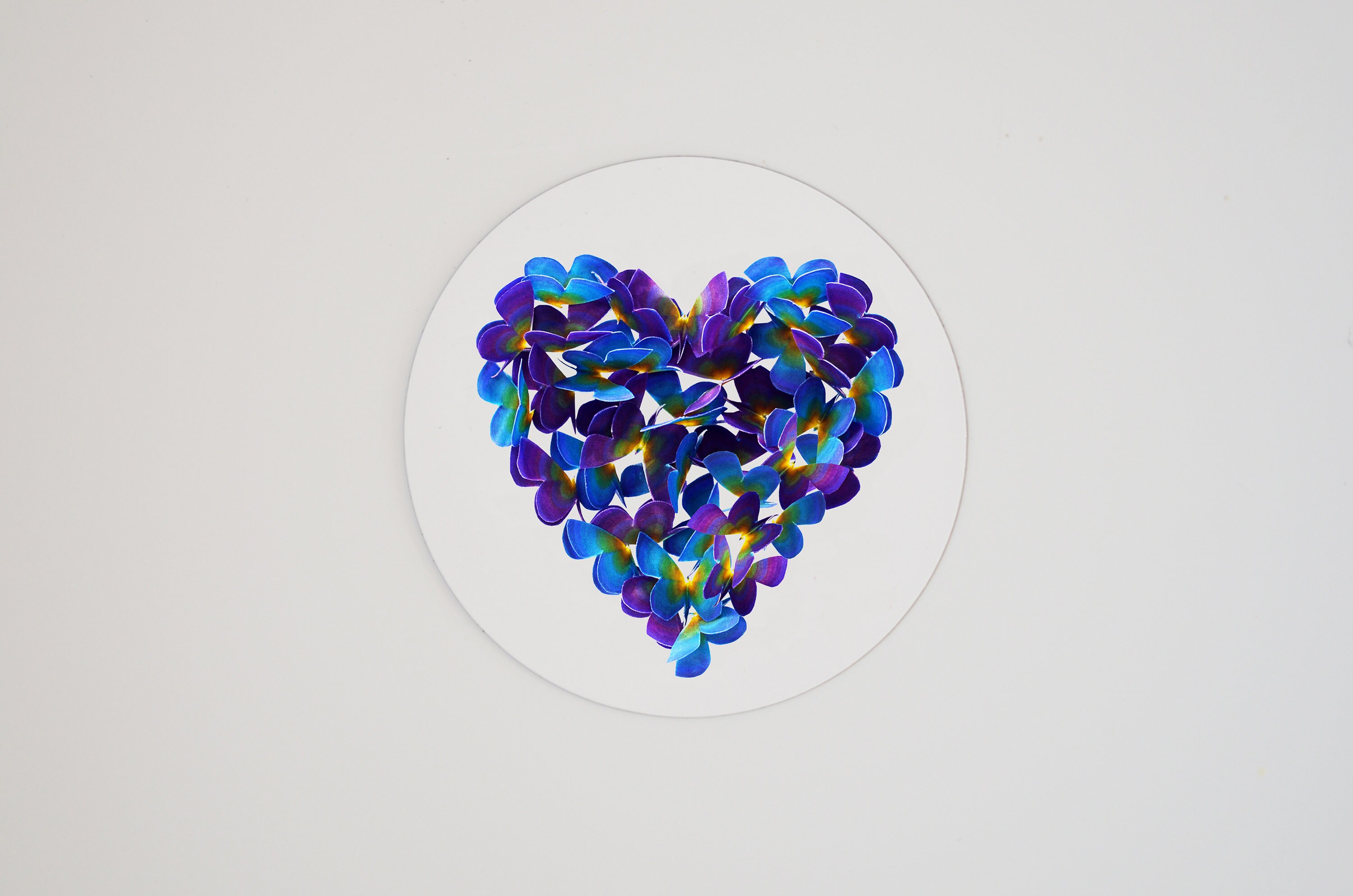 Wedding Anniversary Butterfly Blue Hydrangea Card, Not 3D - Etsy