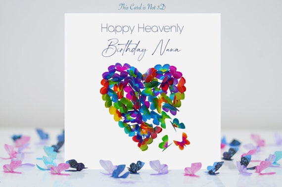 Happy Birthday Nanna Card - Pastel Rainbow Editable Template, Printable DIY Square Greeting - View #10