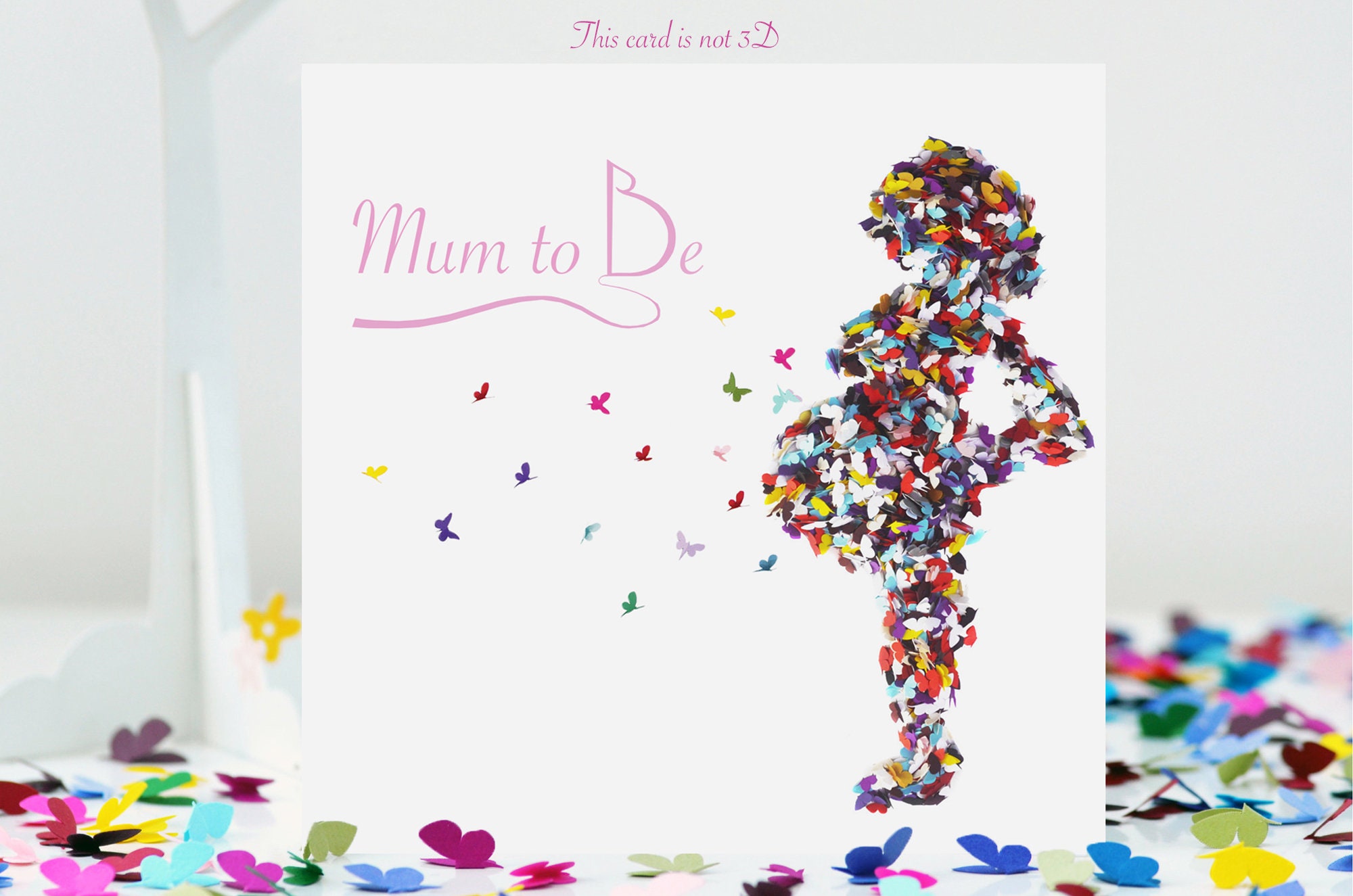 Butterfly Pregnancy Card Pregnancy Congratulations Card Baby Etsy