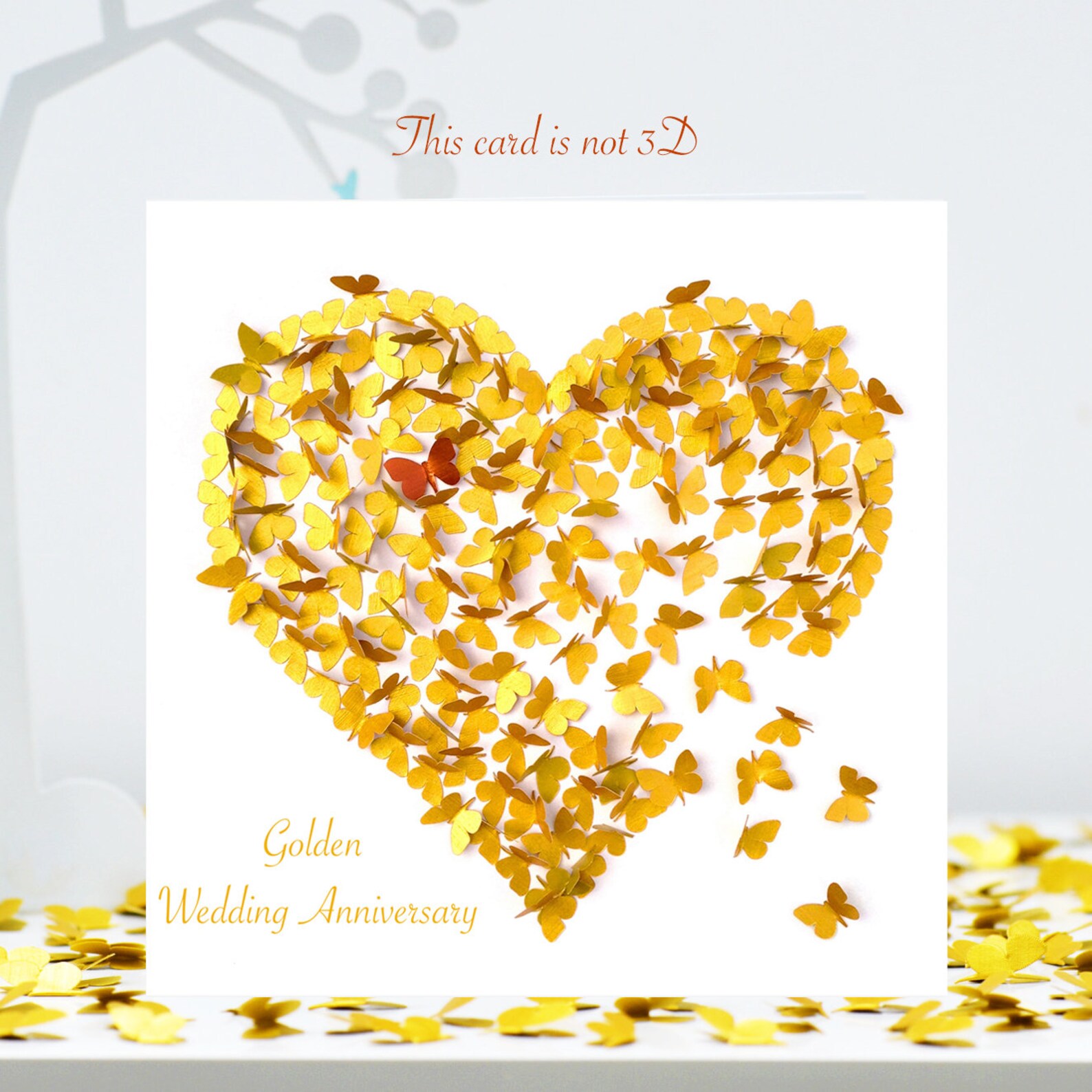 Butterfly Wedding Anniversary Card Heart Anniversary Card Etsy