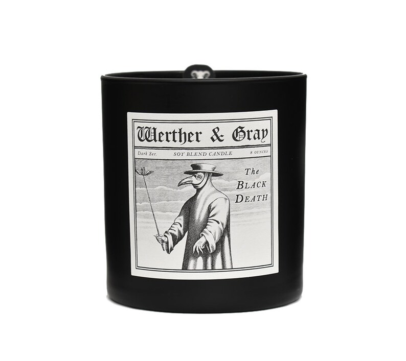 The Black Death Scented Candle Plague Doctor Gothic Candle Etsy