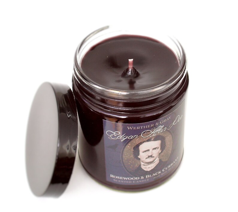 EDGAR ALLAN POE Scented Candle Rosewood & Black Currant Etsy