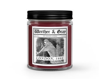 LONDON 1888, Scented Candle, Jack The Ripper, British History, Victorian England, Gothic Candle, Horror Candle, Soy Blend Wax, From Hell