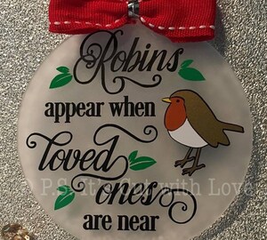 Boule à Neige Heaven Sends Avec Rouge-gorge - Message émouvant Noël - Décoration 13,5 X 9,5 Cm