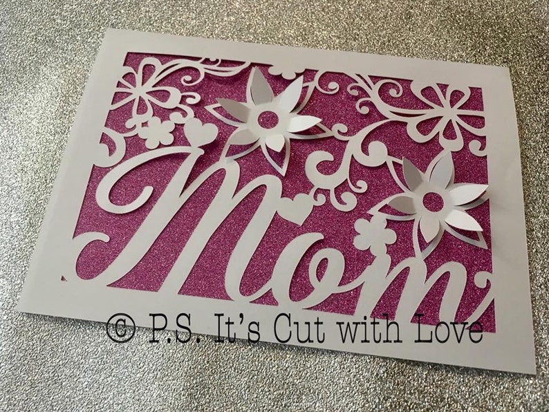 Download SVG POP UP 3D flower card Mom Mum Mam | Etsy