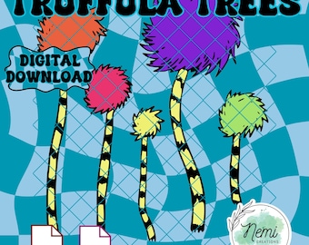 Seuss Truffula Trees PNG SVG Layered