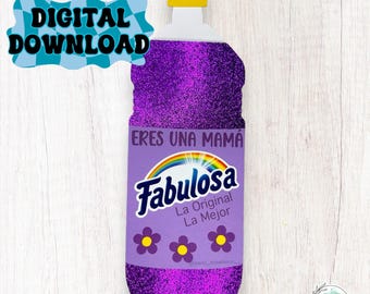 Mamá Fabulosa Money Gift Card Holder SVG Digital File, Mother's Day, Gift For Mom, Latino Mother's Day, Pull Card, Cricut, Silhouette