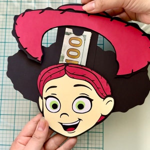 Jessie Money Card SVG, Titular de la tarjeta de regalo, Tarjeta de cumpleaños, Regalo de cumpleaños, Tarjeta de inserción, Tarjeta de extracción, Archivos de corte SVG