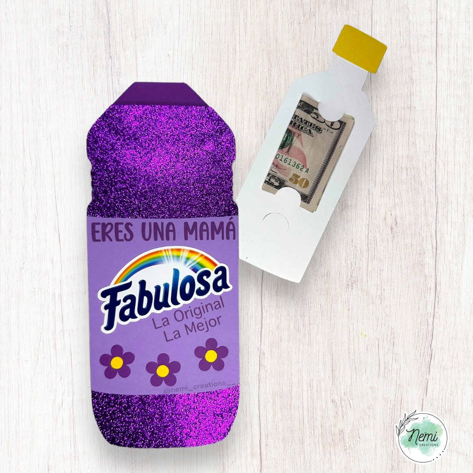 Mamá Fabulosa Money Gift Card Holder SVG Digital File, Mother's Day ...