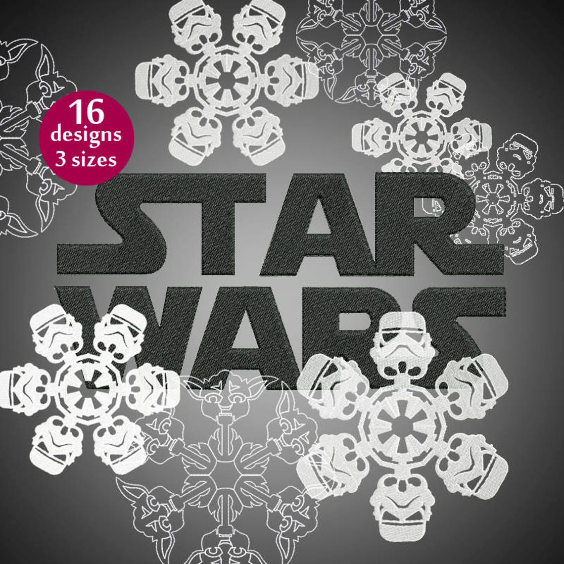 Star wars machine embroidery design christmas sybju  etsy Star wars machine embroidery design christmas sybju  etsy