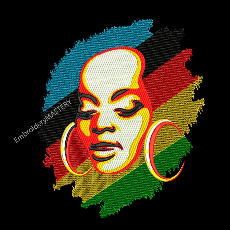 Africam Woman Embroidery Africam Woman Embroidery
