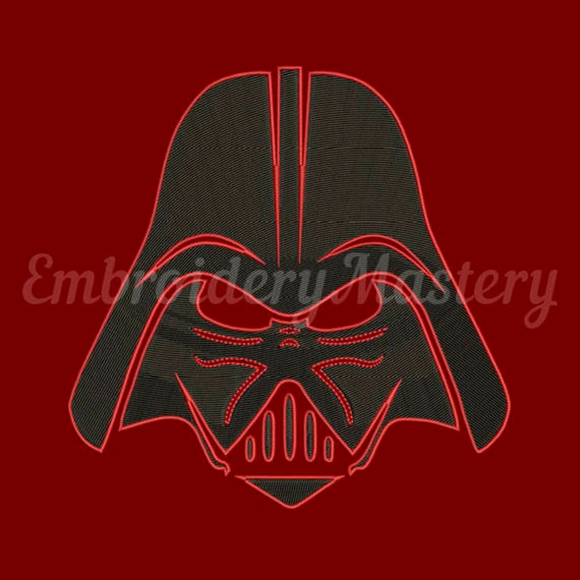 DARTH VADER Embroidery Design. Star Wars Machine Embroidery. Etsy