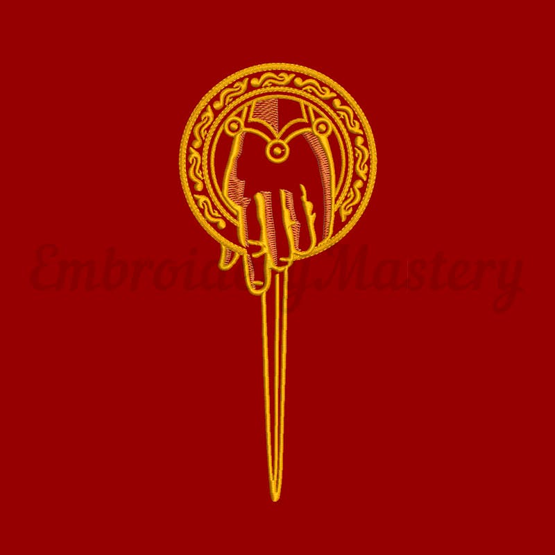 Game of Thrones Machine Embroidery Design. Hand of the King. 3 Etsy