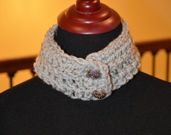 Cream Crochet Ear Warmer/Neck Cowl/ Neck Cowl/ Gift for her/ Gift for Mom/ Christmas Gift/ Birthday Gift/ Outerwear/ Accessory/ Headband