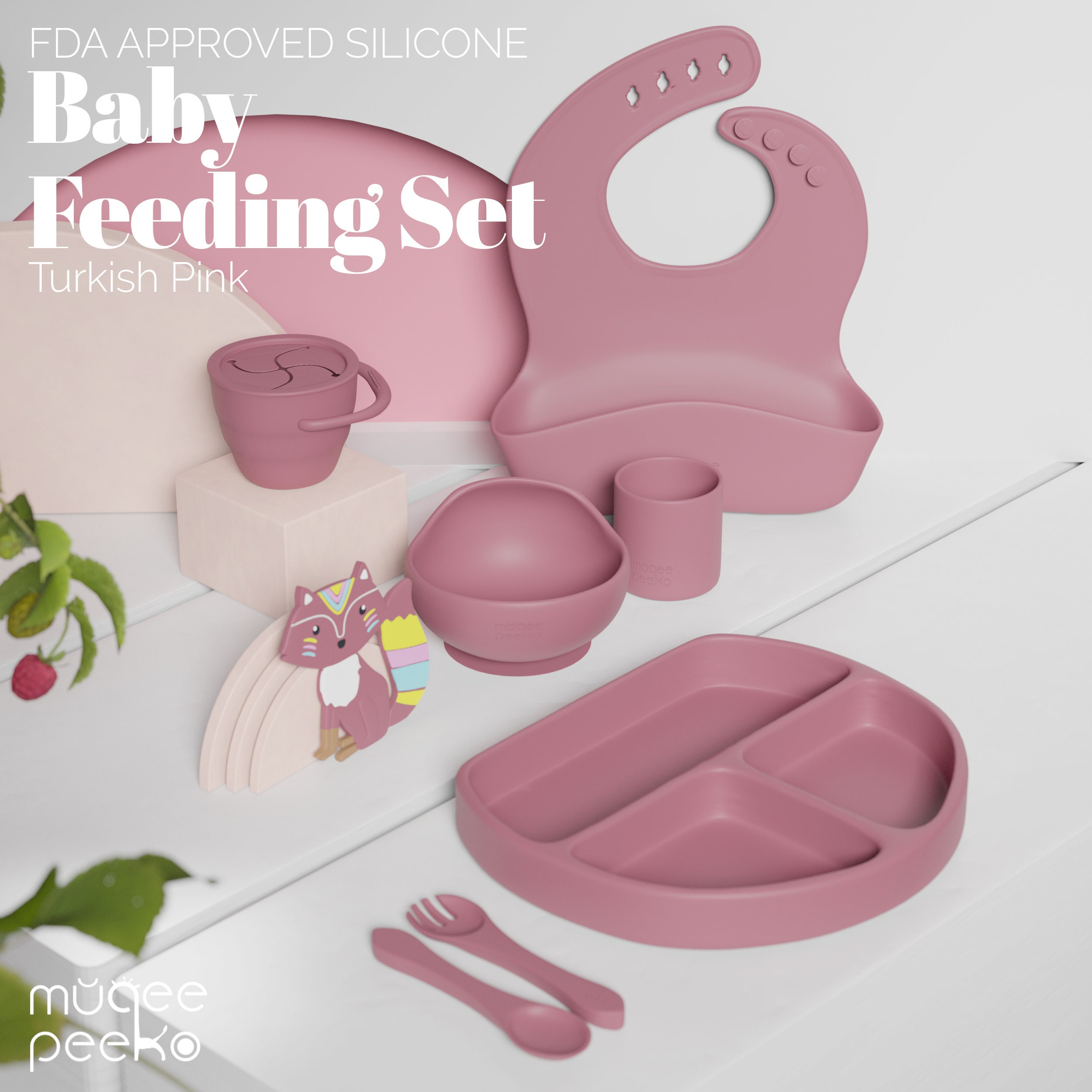 9pcs Baby Feeding Setweaning Starter Set Includes Suction Bowls
