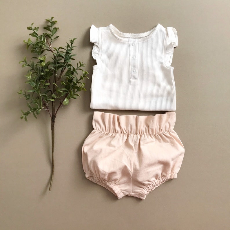 Buff Linen Bloomers High Waist Bloomers Baby Bloomers Etsy